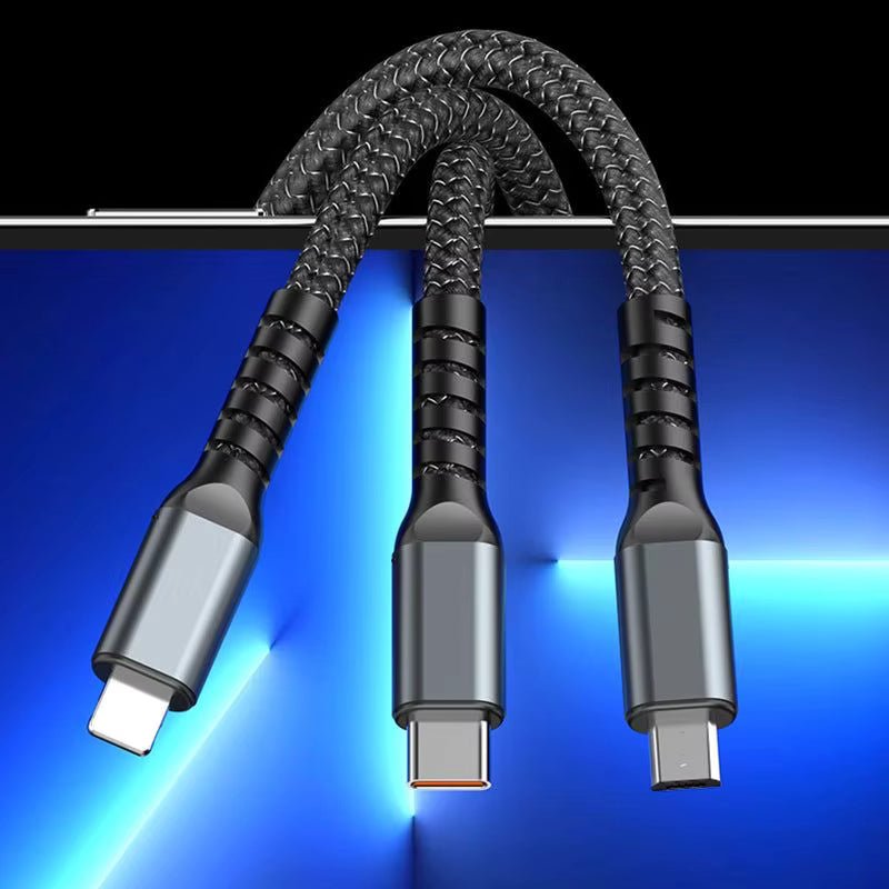 3 in 1 fast charging data cable type - c for usb cable huawei fast charging cable apple 15 mobile phone pd charging cable