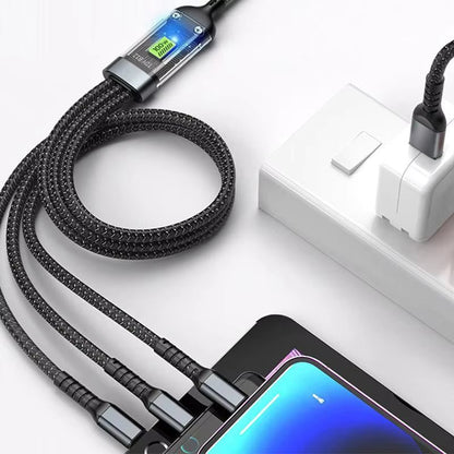 3 in 1 fast charging data cable type - c for usb cable huawei fast charging cable apple 15 mobile phone pd charging cable