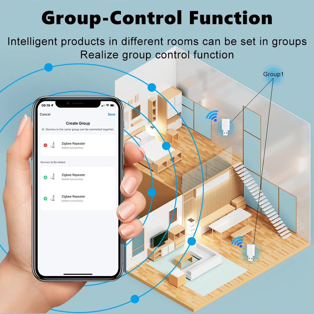 Tuya Smart Life ZigBee 3.0 Signal Repeater USB Extender Smart