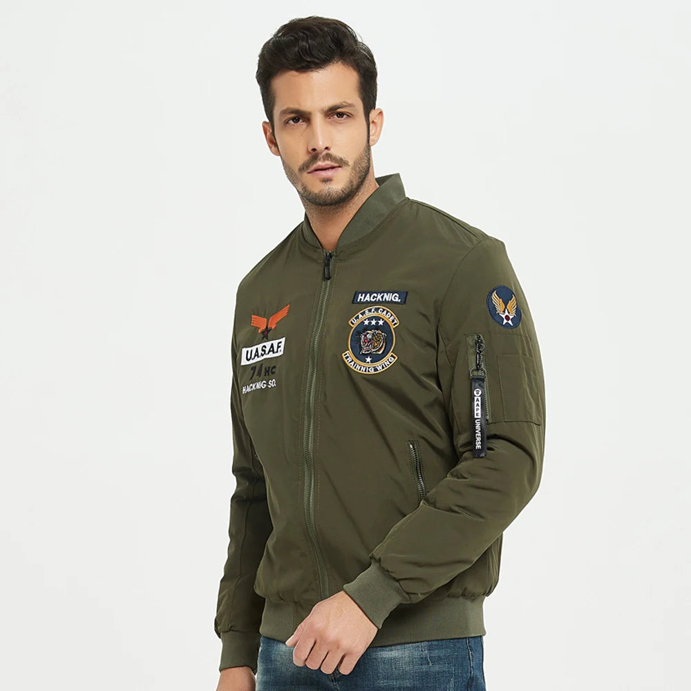 Reversible bomber jacket