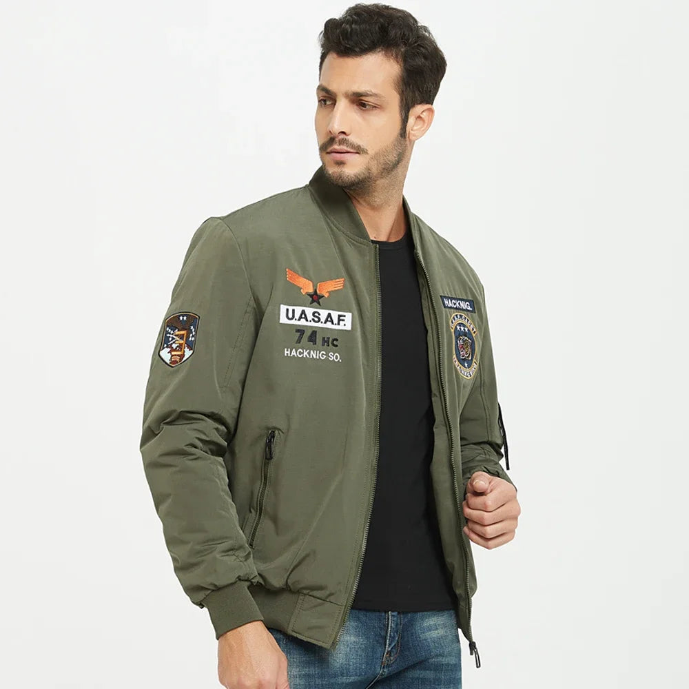Reversible bomber jacket