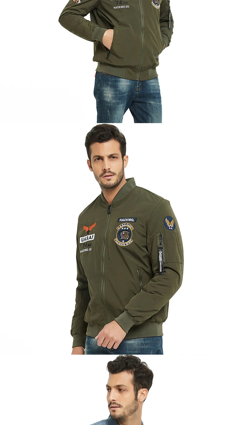 Reversible bomber jacket