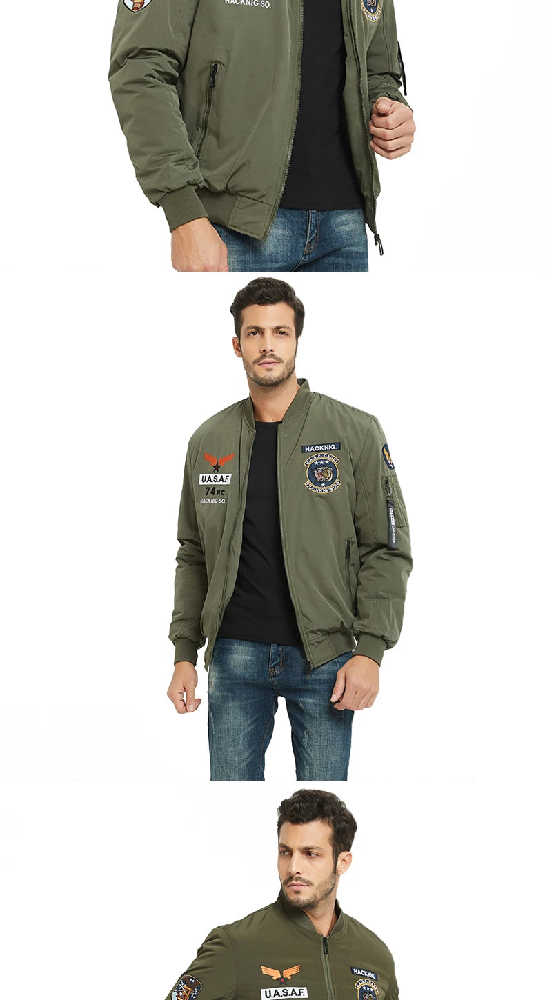 Reversible bomber jacket