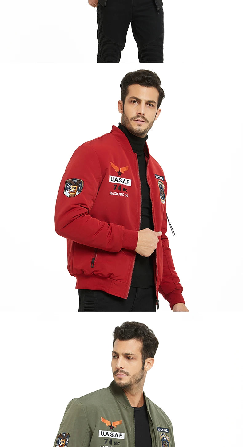 Reversible bomber jacket