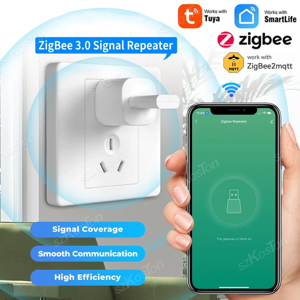 Tuya Smart Life ZigBee 3.0 Signal Repeater USB Extender Smart