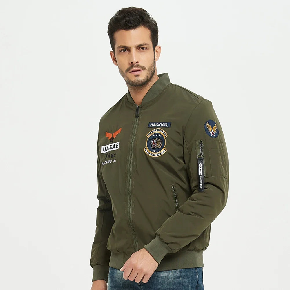 Reversible bomber jacket