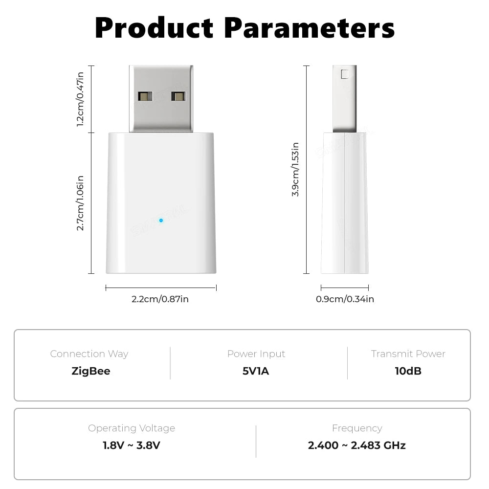 Tuya Smart Life ZigBee 3.0 Signal Repeater USB Extender Smart
