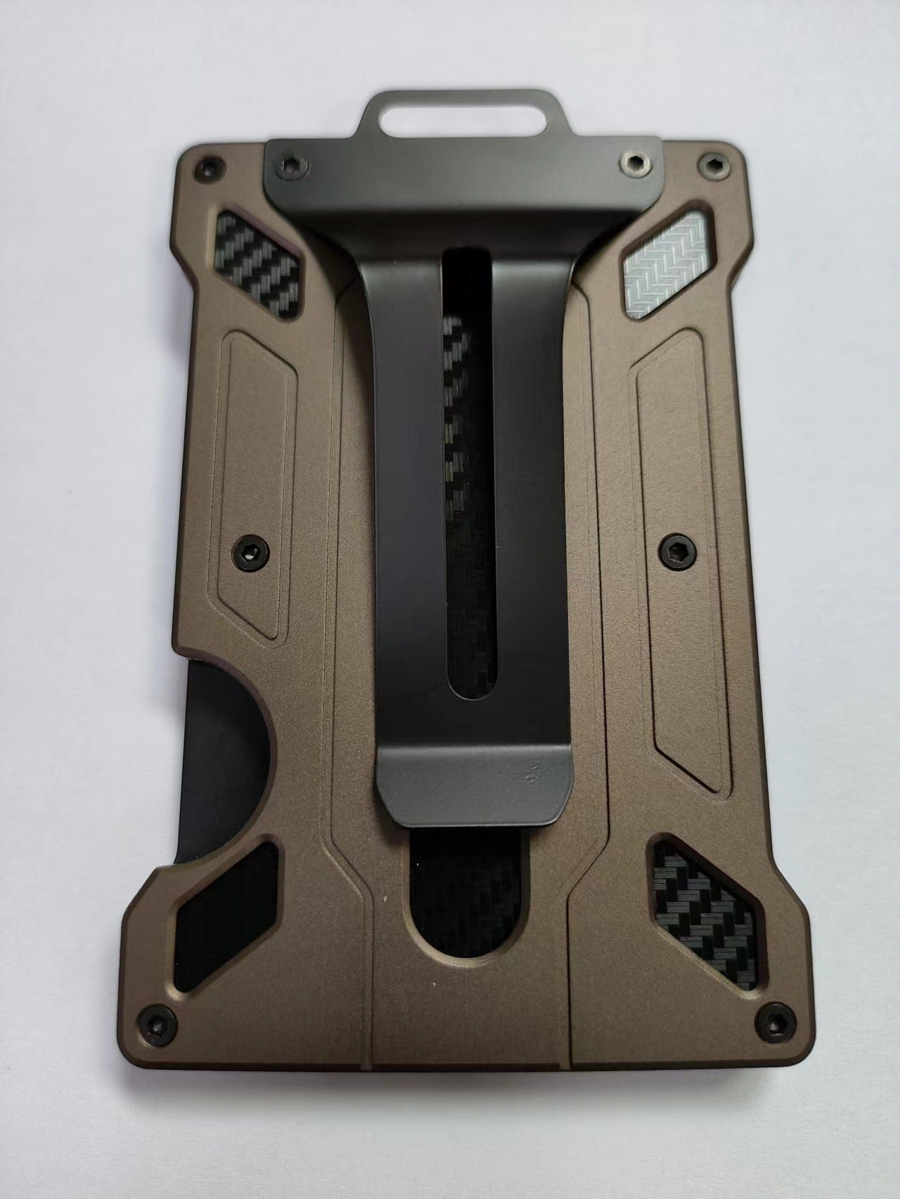 Aluminium alloy card case transparent work card RFID metal wallet work card card holder with work card space B 2