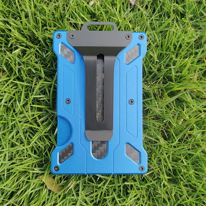 Aluminium alloy card case transparent work card RFID metal wallet work card card holder with work card space C 3