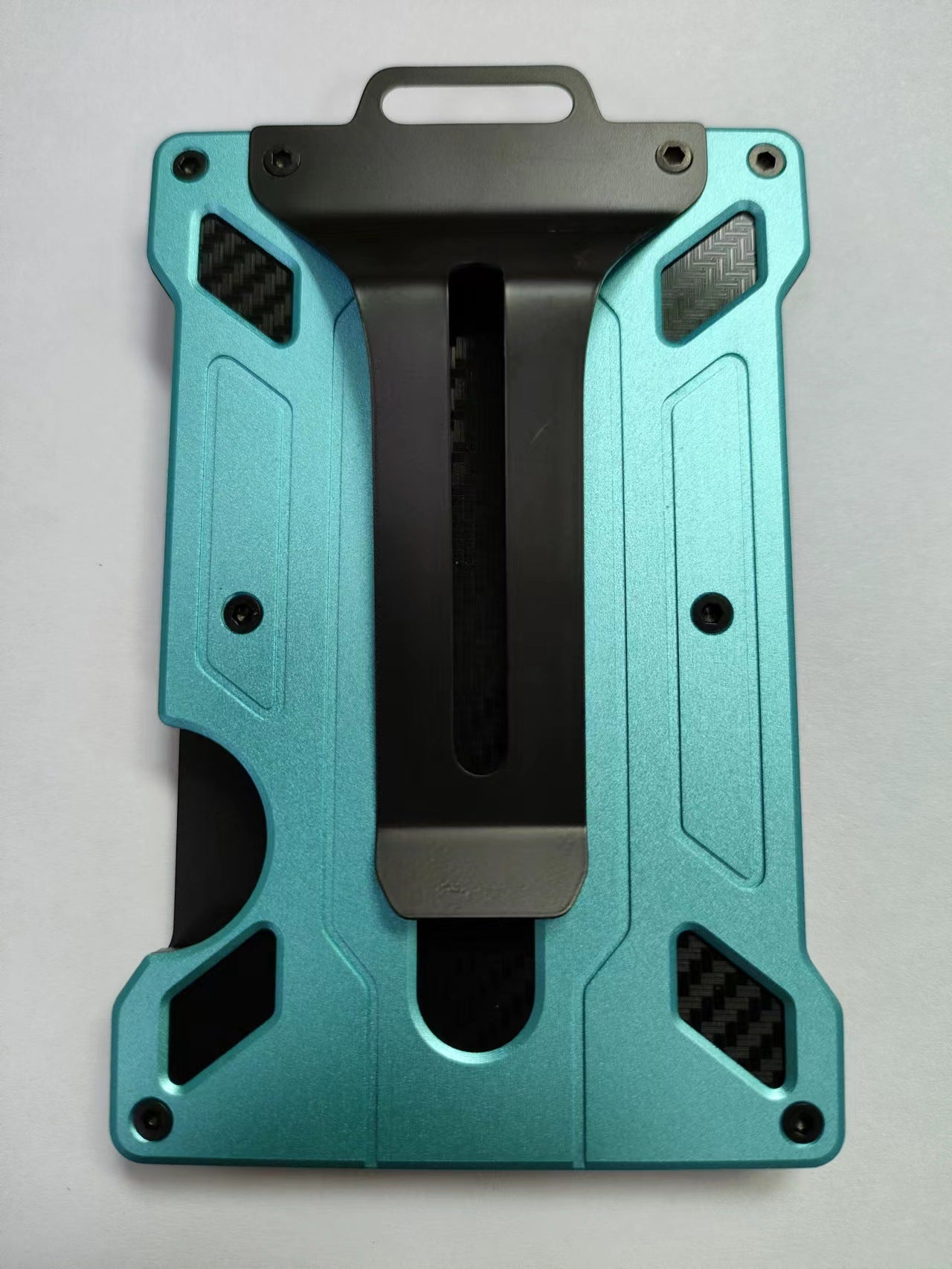 Aluminium alloy card case transparent work card RFID metal wallet work card card holder with work card space F 6