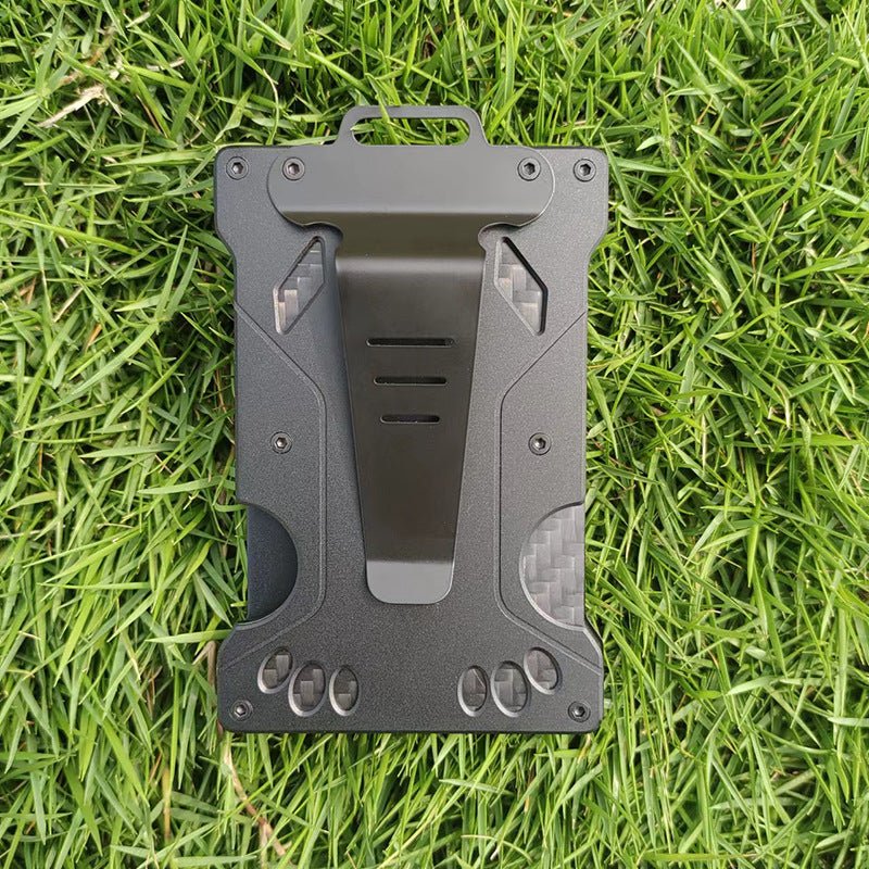 Aluminium alloy card case transparent work card RFID metal wallet work card card holder with work card space H 8