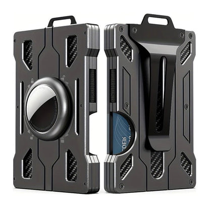 Aluminium alloy card case transparent work card RFID metal wallet work card card holder with work card space M 13