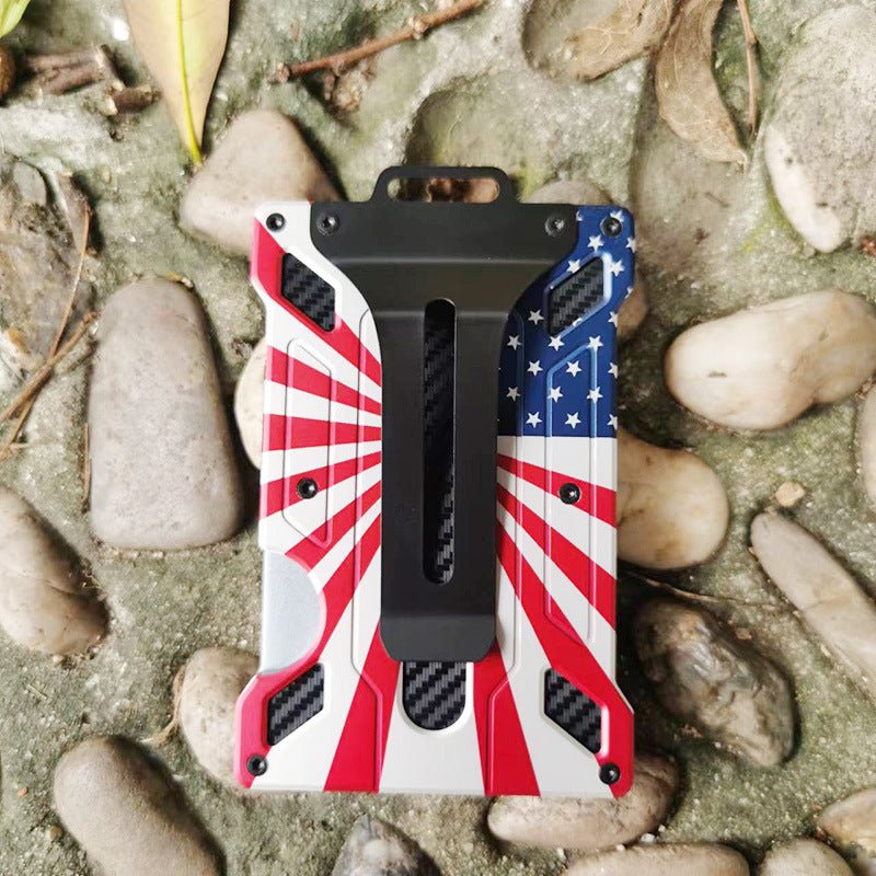 Aluminium alloy card case transparent work card RFID metal wallet work card card holder with work card space N 14