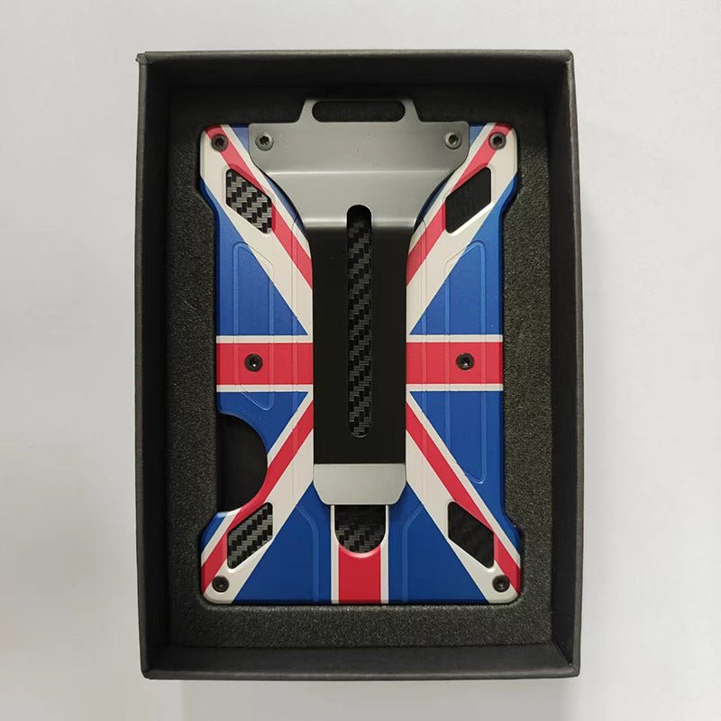 Aluminium alloy card case transparent work card RFID metal wallet work card card holder with work card space P 16