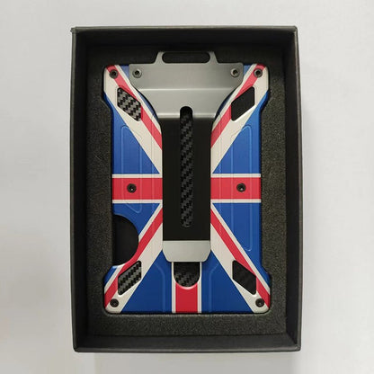 Aluminium alloy card case transparent work card RFID metal wallet work card card holder with work card space P 16