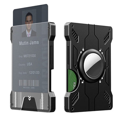 Aluminium alloy card case transparent work card RFID metal wallet work card card holder with work card space Q 17