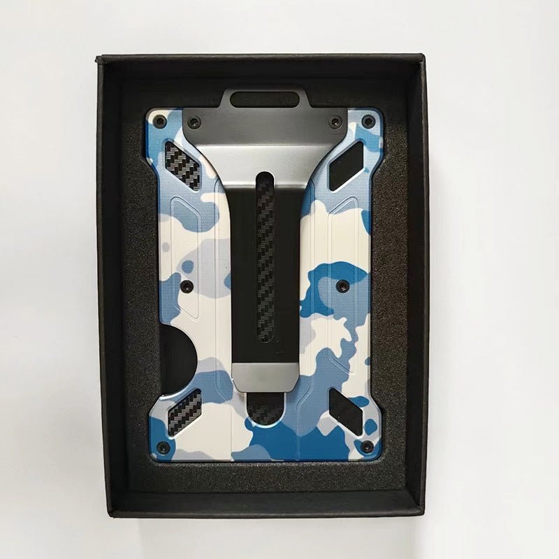 Aluminium alloy card case transparent work card RFID metal wallet work card card holder with work card space R 18