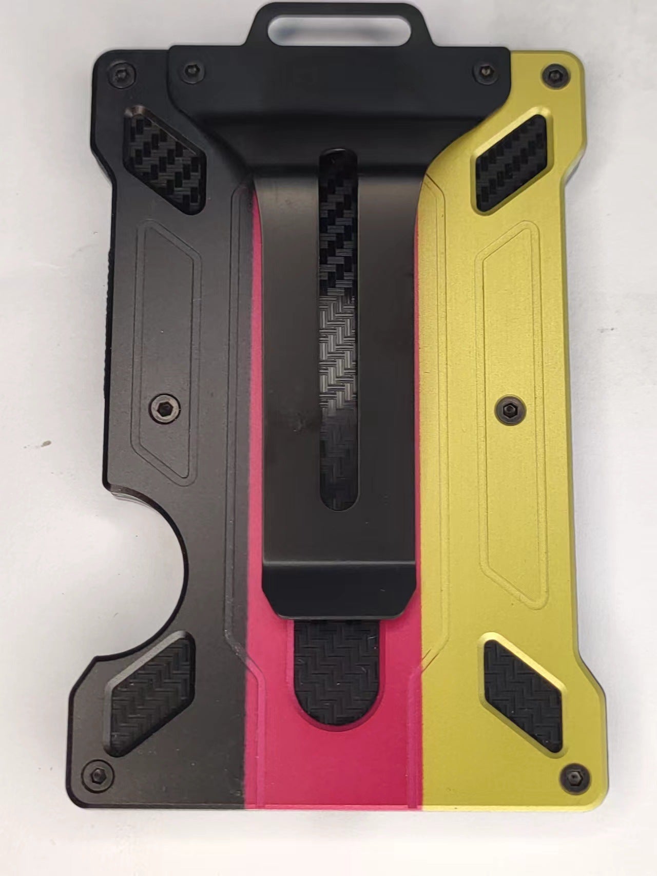 Aluminium alloy card case transparent work card RFID metal wallet work card card holder with work card space S 19