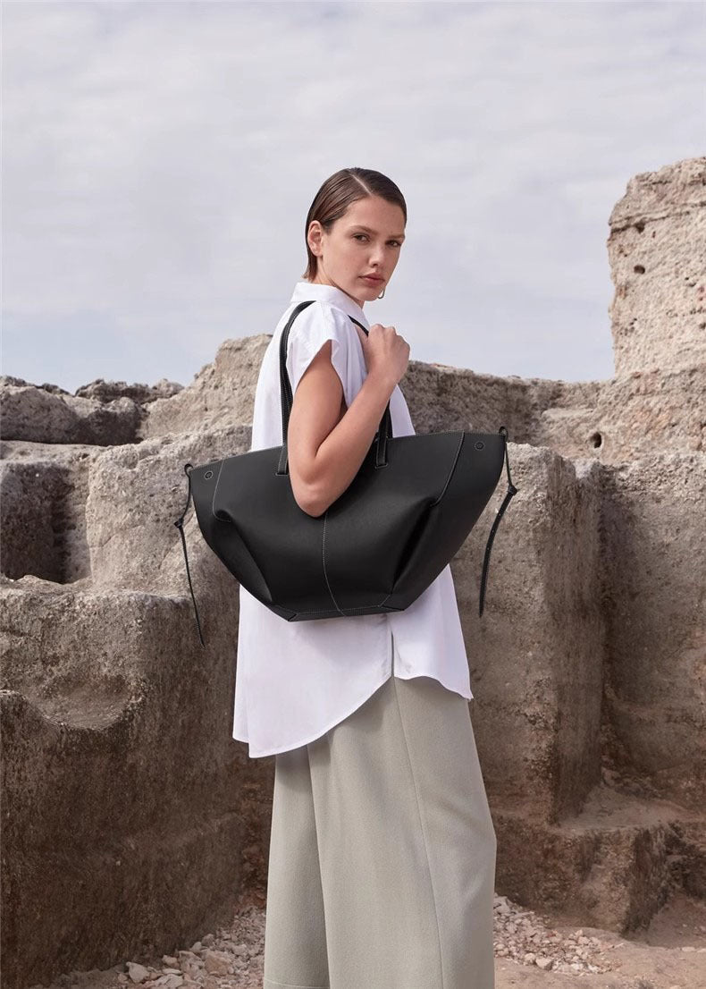 Women's Tote Bag - Chic & Practical Handbag Black large size