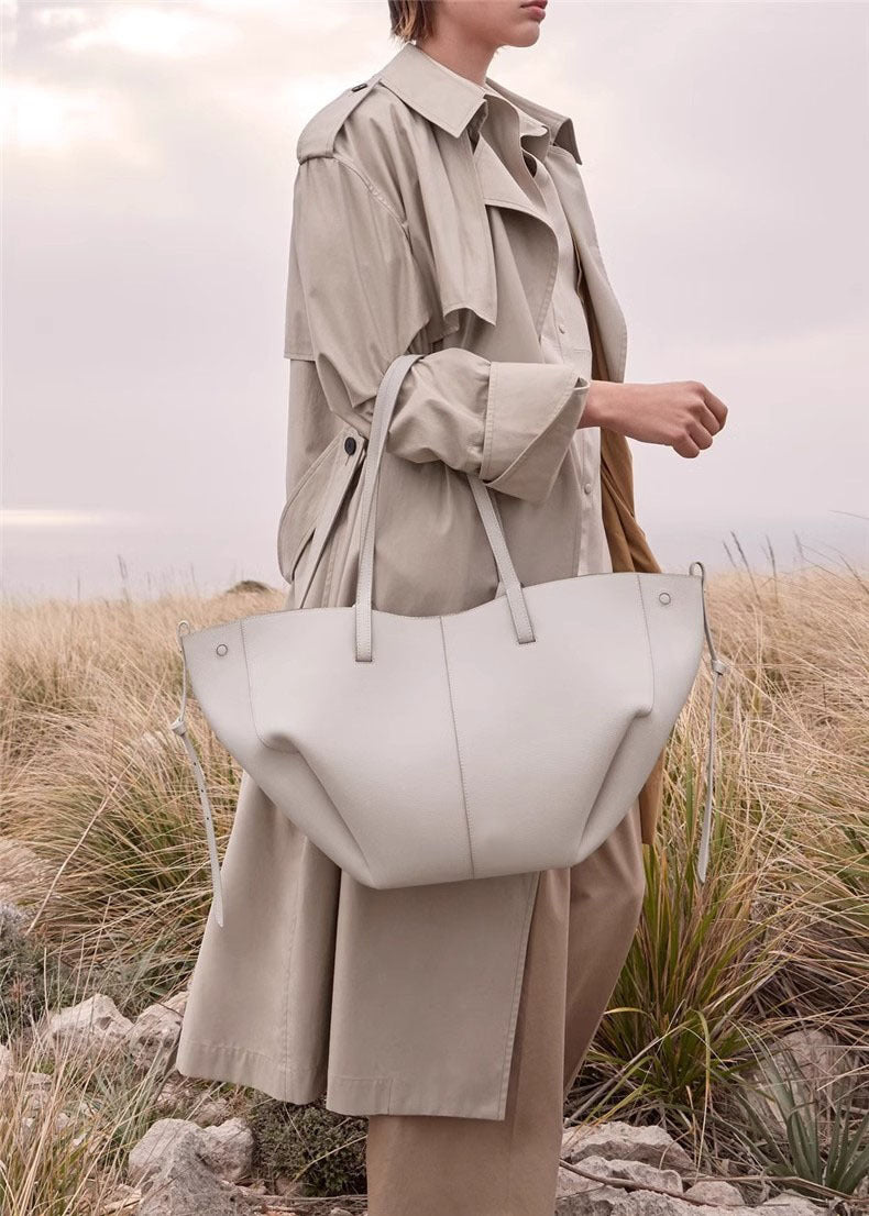 Women's Tote Bag - Chic & Practical Handbag White large size