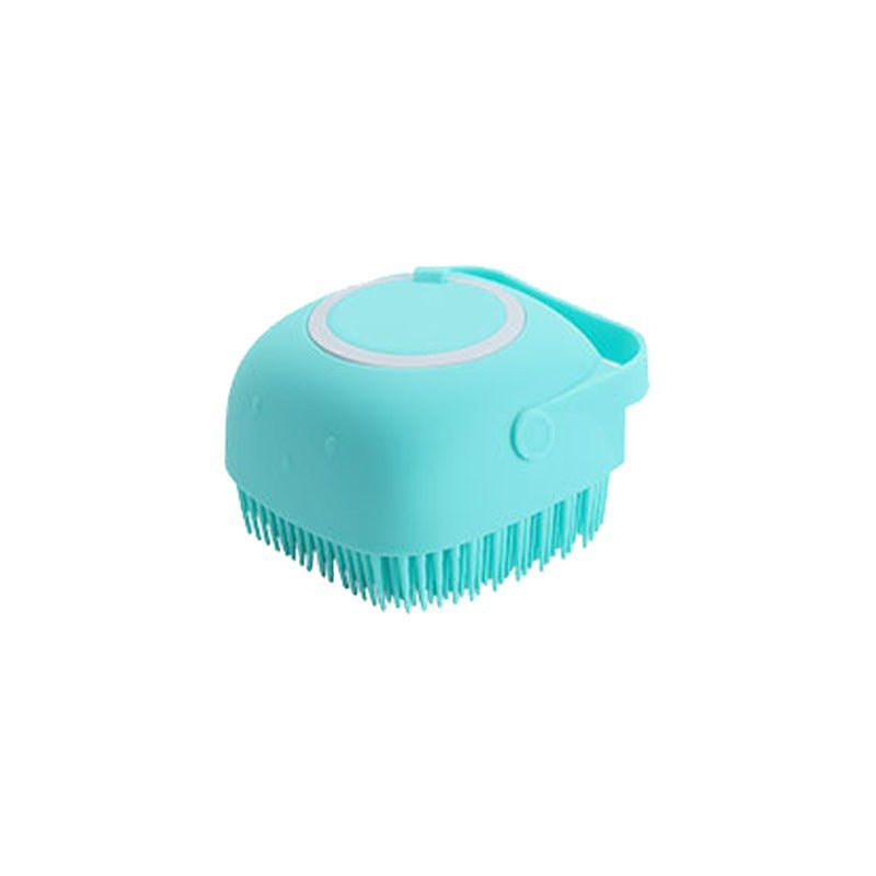 Infusion Baby Adult Bath Back Rub Pet Massage Brush Shower Blue