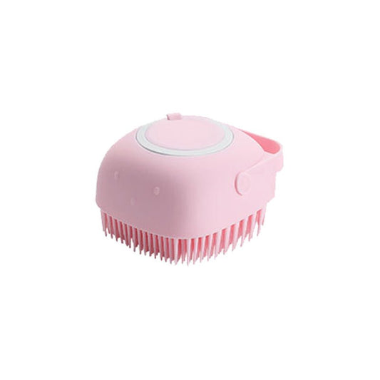 Infusion Baby Adult Bath Back Rub Pet Massage Brush Shower Pink