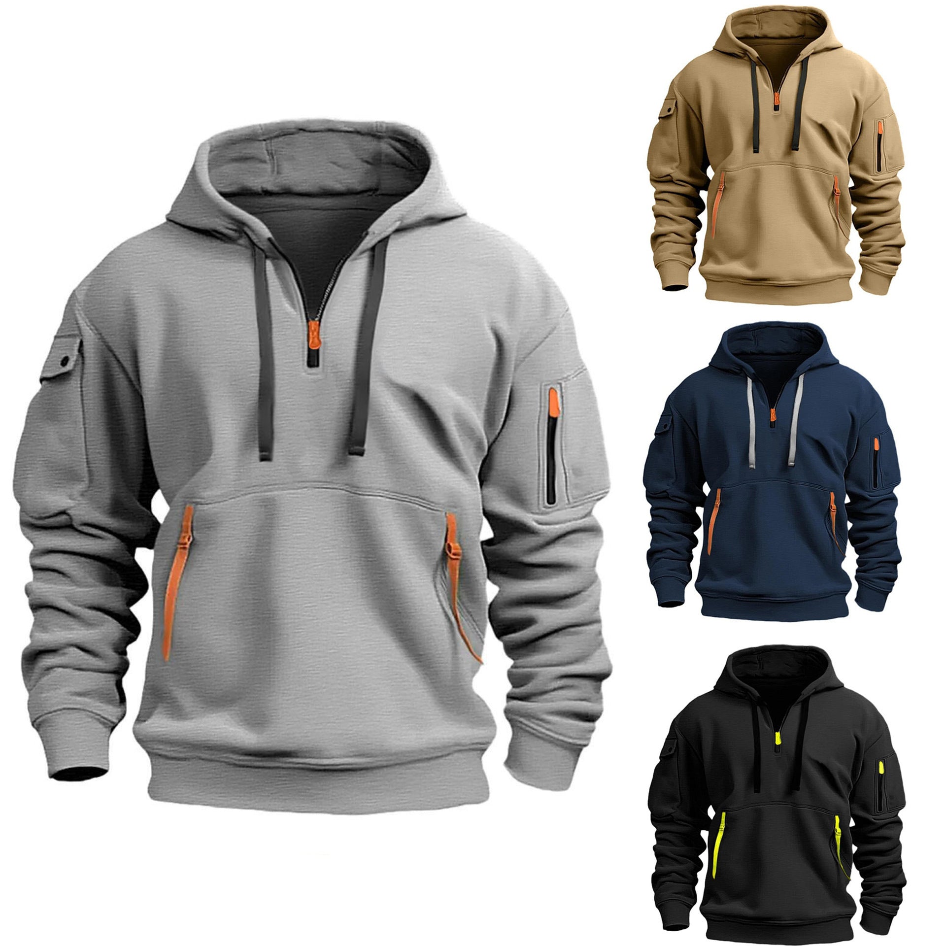 Men spring and autumn streetwear hoodies