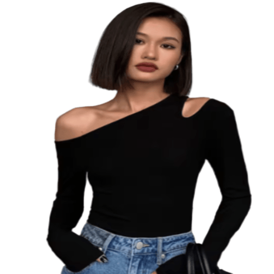Off - Shoulder Blouse black