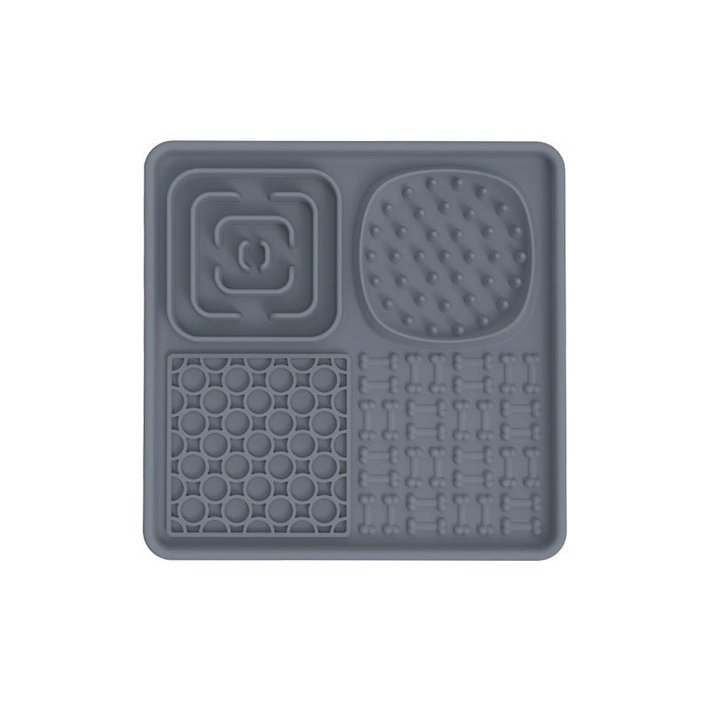 Pet Lick Pad Pet Food Utensils Gray square