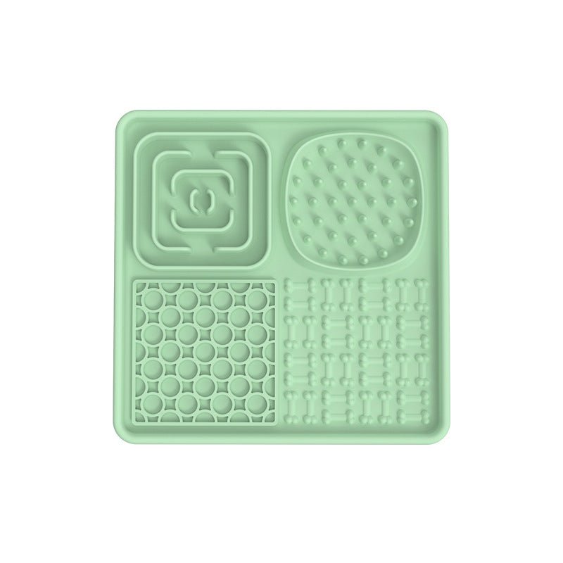 Pet Lick Pad Pet Food Utensils Green square