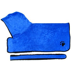 Pet Super Absorbent Bath Towel Dog Cat Towel Blue S