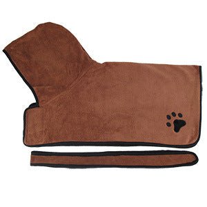 Pet Super Absorbent Bath Towel Dog Cat Towel Brown L
