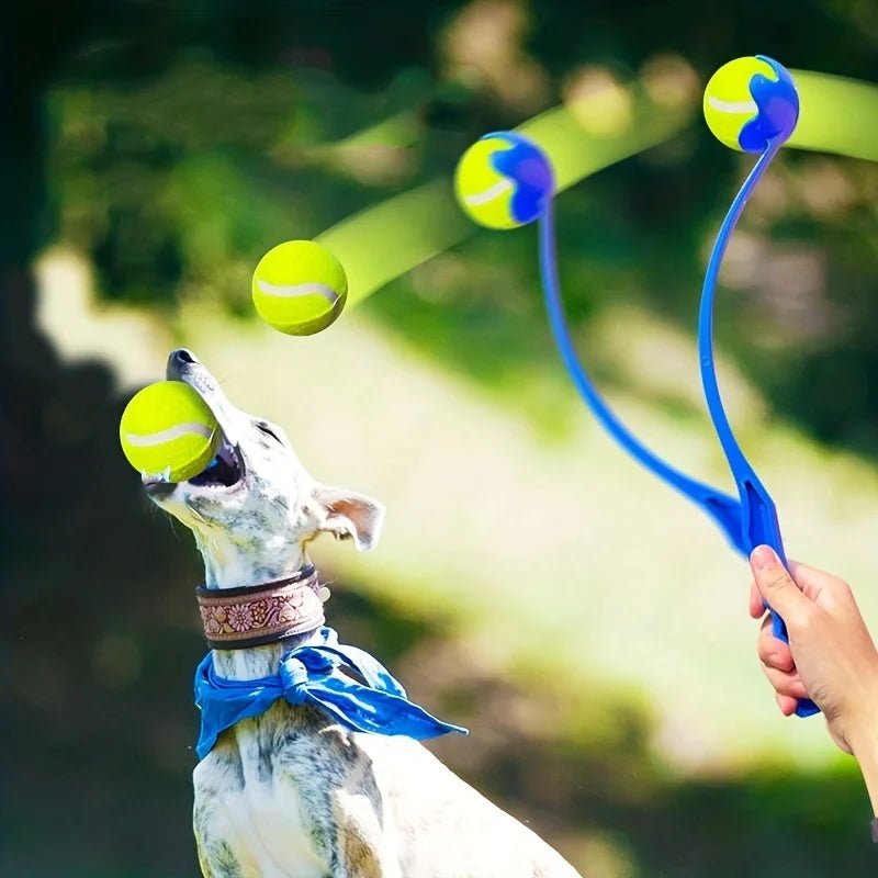 Pet Tennis Ball Launcher Stick - Interactive