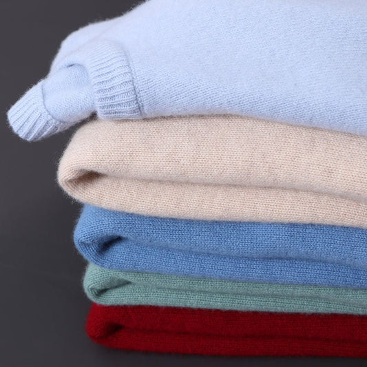 Round neck sweater men's Slim knitted bottoming shirt fall and winter