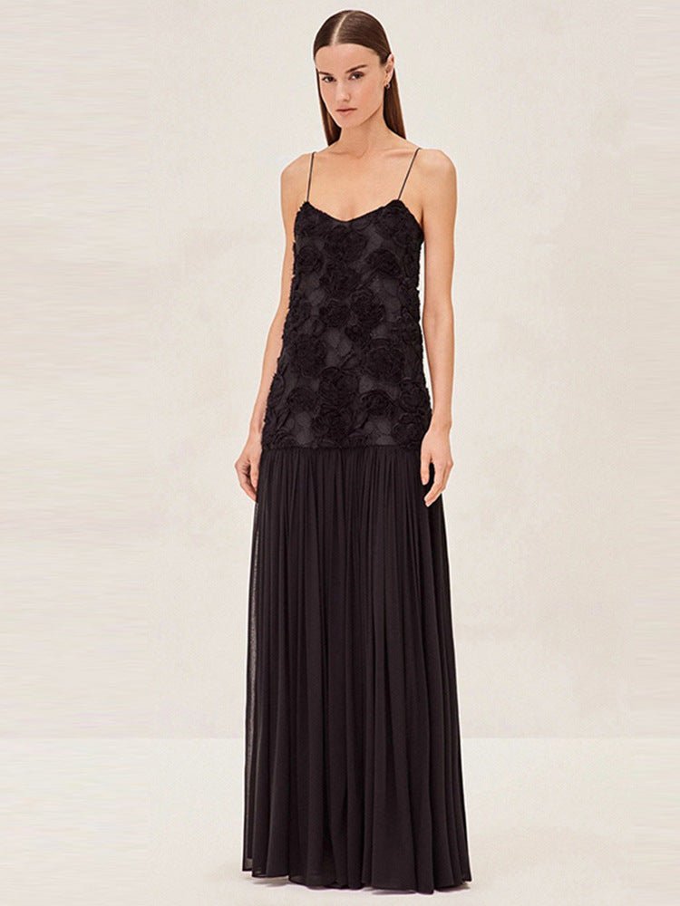 Sleeveless Spring/Summer Women's Dresses Black M