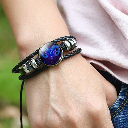 Student dark bracelets twelve constellations