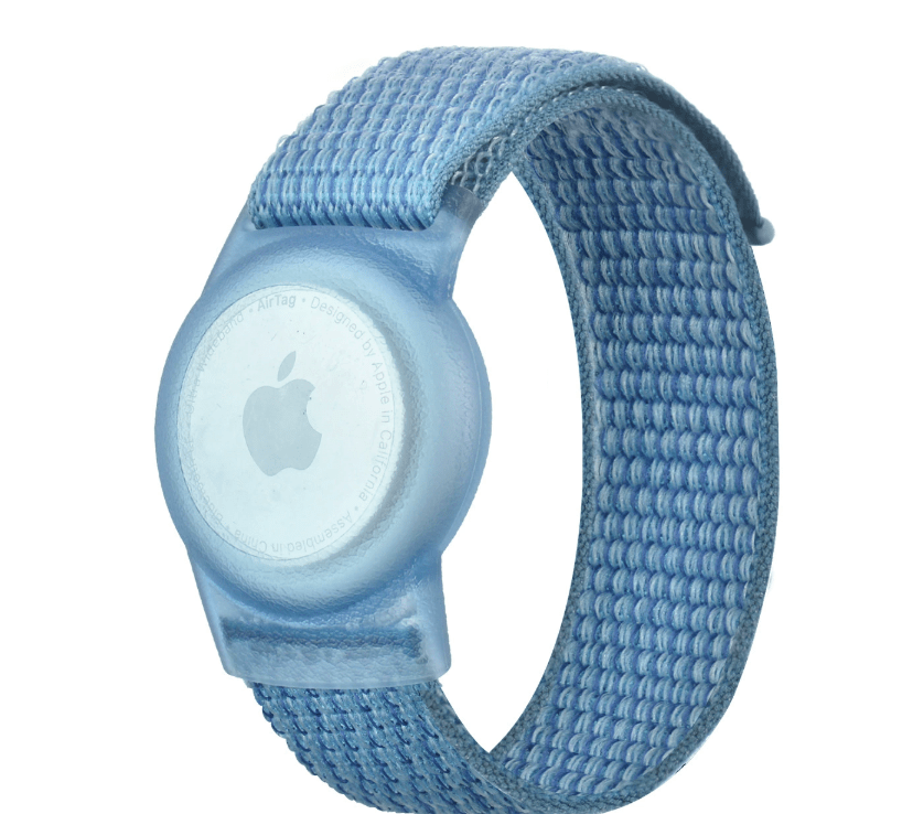 Kid-Friendly Waterproof Nylon Strap for AirTag - Anti-Loss Wristband Cape blue 170MM