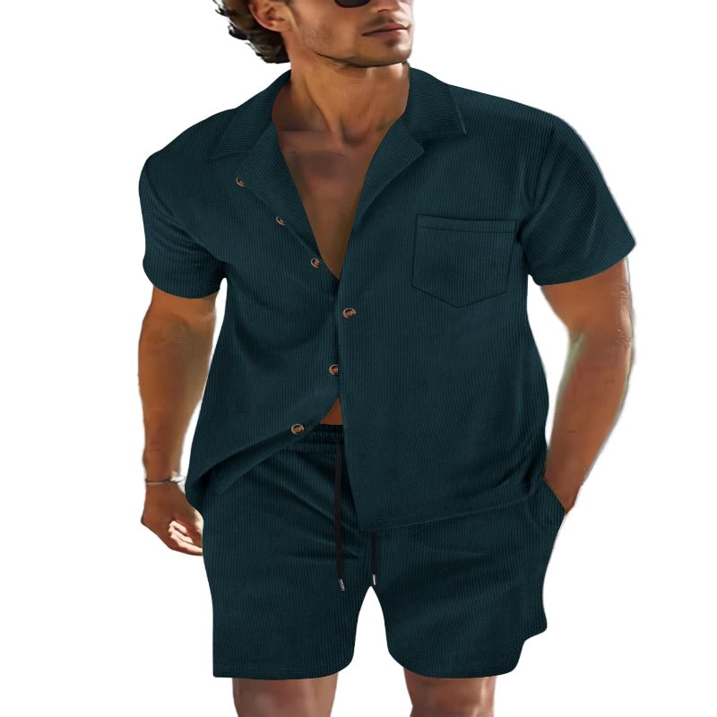 Summer casual sportwear suit for men