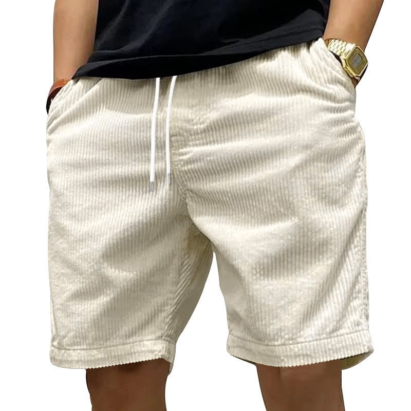 Summer heavyweight work shorts for men apricot S