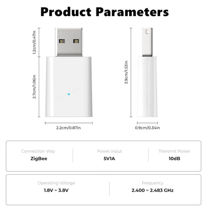 Tuya Smart Life ZigBee 3.0 Signal Repeater USB Extender Smart 1pcs Signal Repeater