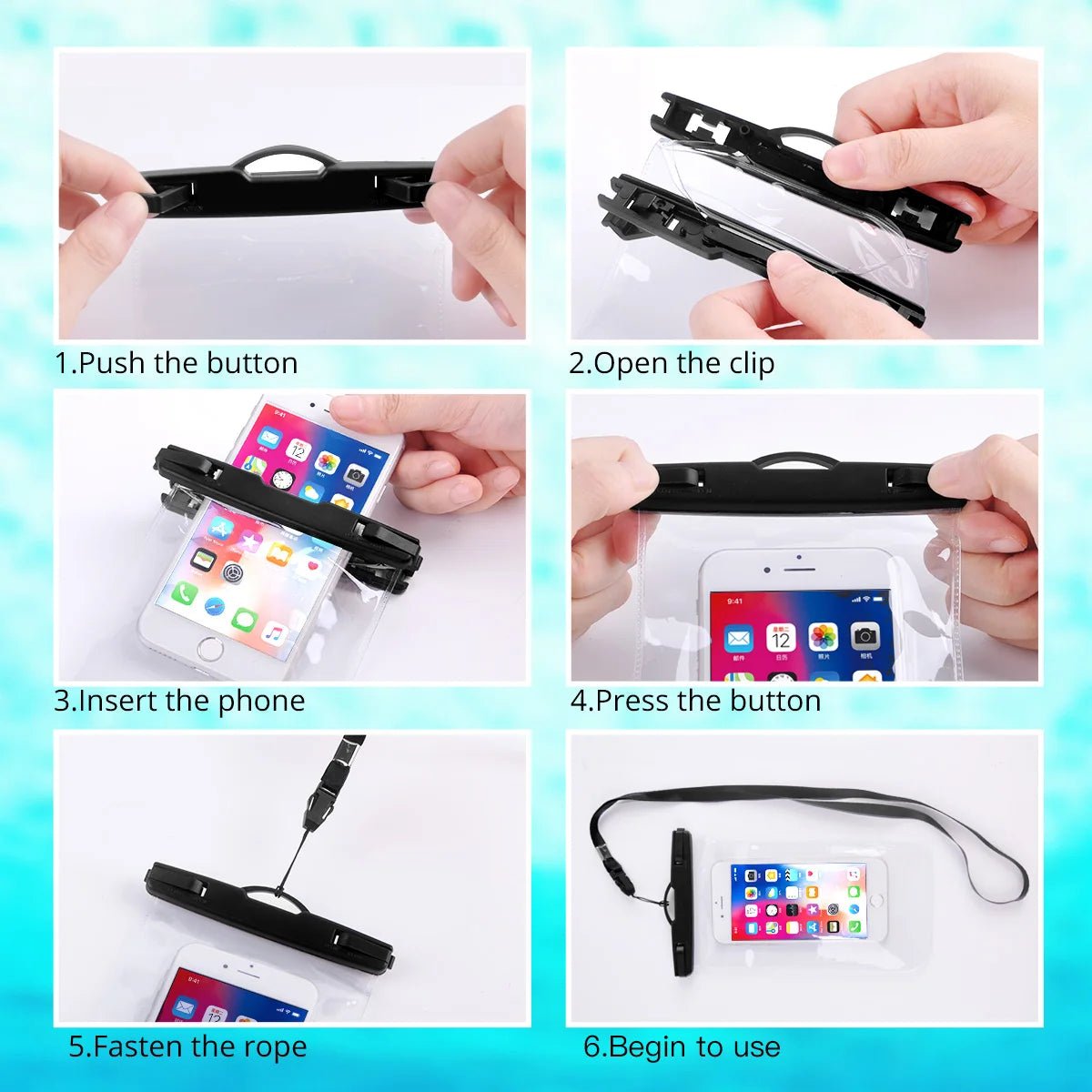 Waterproof Phone Case Swimming Bags Mobile Phone 12 11 Pro Max 8