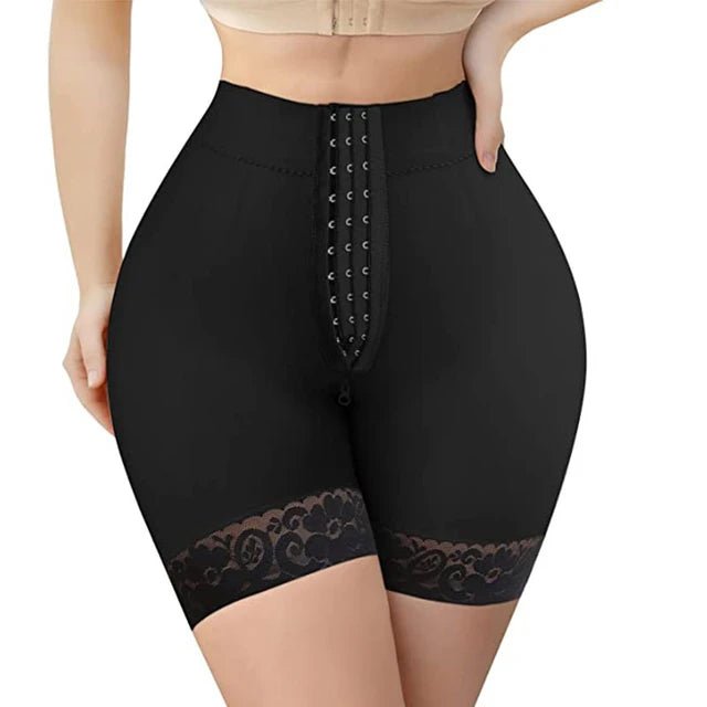 Power Shaping High Waist Butt Lifter Shorts - BBL Post Op Supplies hook black XS