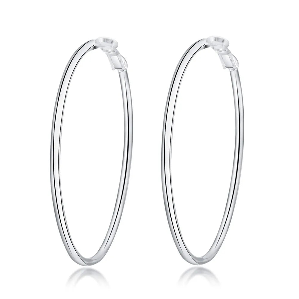 Women Hoop Earrings Set - 50/60/70/80MM Sizes 80MM