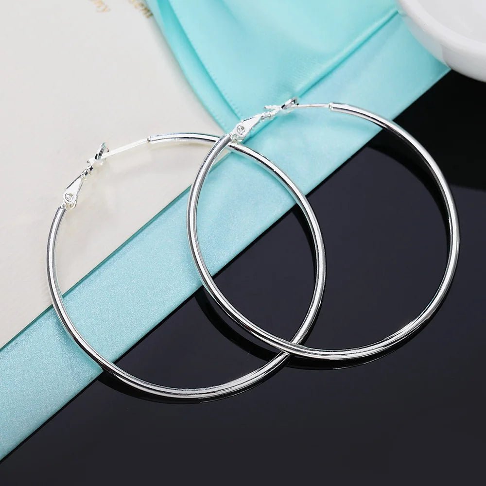 Women Hoop Earrings Set - 50/60/70/80MM Sizes 80MM